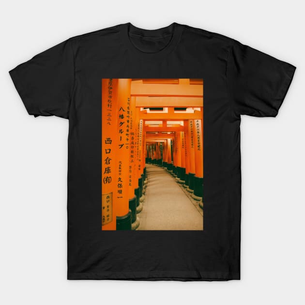 Torii Gates Kyoto T-Shirt by hraunphoto